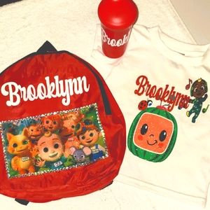 Kids Character bookbag, shirt, cup